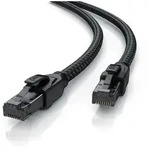 Primewire Patchkabel CAT 8 mit Baumwollummantelung, Gigabit Ethernet LAN Kabel -