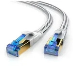 Primewire Flachbandpatchkabel CAT 8 mit Baumwollummantelung - Gigabit Ethernet LAN