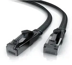 Primewire CAT 8.1 Netzwerkkabel Flach 40 Gbits, Baumwollmantel, LAN Kabel Patchkabel,