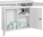 Alco Erste-Hilfe-Verbandschrank Stahl 450x150x360mm, wei&szlig;