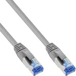 InLine&reg; Patchkabel, S/FTP (PiMf), Cat.6A, halogenfrei, grau, 0,25m