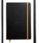 Rhodiarama Notizbuch A5, fester Einband, 96 Blatt blanko, Papier elfenbein 90g, mit