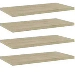 vidaXL B&uuml;cherregal-Bretter 4 Stk. Sonoma-Eiche 40x20x1,5 cm
