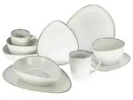 CreaTable Cloudy Offwhite Kombiservice 10-tlg Steinzeug