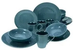 CreaTable Reactive Nostalgic Blau Kombiservice 16-tlg Steinzeug