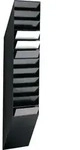 DURABLE Flexiboxx Prospekthalter DIN A4 Polystyrol Schwarz 24 x 13,5 x 111,5 cm