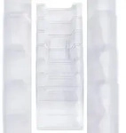 Exacompta 64758D 1x Wandprospekthalter - 6 F&auml;cher - DIN A4 hoch - Kristall