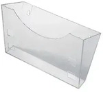 helit DIN A4 Prospekthalter Wandmontiert Transparent H6103002 24,1 x 10,7 x 15 cm
