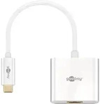 Goobay 66259 USB-CTM-Adapter HDMI, wei&szlig;, Wei&szlig;, 0.2 m - USB-CTM-Stecker >