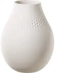 Villeroy & Boch Manufacture Collier blanc Vase Perle hoch 16x16x20cm