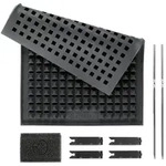 KITCHBO Starter Set - Silikon-Backmatte inkl. 2 Spie&szlig;e + 4 Steine + 1 Schwamm