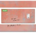 Sigel GL299 Glas-Magnettafel Artverum - Design Red Wall - 130 x 55 cm - koralle...