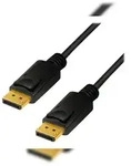 LogiLink Displayport-Kabel 1.4 DP->DP M/M 8K/60Hz 1m schwarz