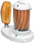 Clatronic HDM 3420 EK N Hot Dog Maschine, 1-14 W&uuml;rstchen, Kochen von bis zu 6 Eiern,
