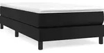 vidaXL Boxspringbettgestell Schwarz 90x200 cm Kunstleder