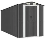 vidaXL Ger&auml;teschuppen Anthrazit 192x523x223 cm Verzinkter Stahl