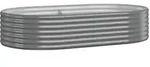vidaXL Hochbeet Verzinkter Stahl 175x100x36 cm Grau