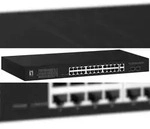LEVELONE Switch 28x GE GEP-2841 2xGSFP 370W 24xPo - Switch - Kupferdraht