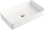 Beitz & Walz AqvaCeramica Aufsatzbecken "SlimRim" o. &Uuml;berl. 605 x 350 mm wei&szlig;