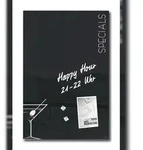 Sigel GL296 Glas-Magnettafel Artverum - Design Cocktail - 40 x 60 cm - schwarz, wei&szlig;