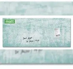 Sigel GL297 Glas-Magnettafel Artverum - Design Turquoise Wall - 130 x 55 cm -