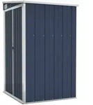 vidaXL Anbauschuppen Anthrazit 118x100x178 cm Verzinkter Stahl