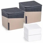 WENKO Raumentfeuchter Mod. Cube Beige 1000 g, 2er Set