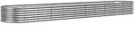 vidaXL Hochbeet Verzinkter Stahl 440x80x36 cm Silbern