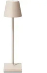Akku-Tischleuchte Nuindie Pocket dimmbar LED IP54 USB-C tragbar 210mm d&uuml;nnbeige