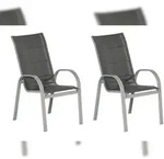 Merxx Amalfi Stapelsessel Set 2tlg., 2 Stapelsessel, hohe R&uuml;ckenlehne,