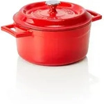 WAS Germany - Cocotte Lava, &Oslash; 21 cm, rot, Gusseisen emailliert