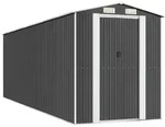 vidaXL Ger&auml;teschuppen Anthrazit 192x606x223 cm Verzinkter Stahl