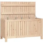 vidaXL Gartentruhe 115x49x60 cm Massivholz Kiefer