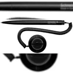 Schneider Kugelschreiber Klick-Fix-Pen schwarz, Teleschnur an Klemmbacken