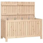 vidaXL Gartentruhe 121x55x64 cm Massivholz Kiefer