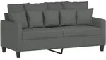 vidaXL 2-Sitzer-Sofa Dunkelgrau 140 cm Stoff