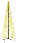 vidaXL LED-Weihnachtsbaum Kegelform Warmwei&szlig; 1400 LEDs 160x500 cm