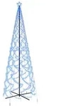 vidaXL LED-Weihnachtsbaum Kegelform Blau 1400 LEDs 160x500 cm