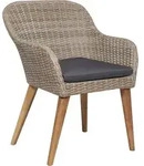 vidaXL Gartenst&uuml;hle mit Polstern 2 Stk. Poly Rattan Braun
