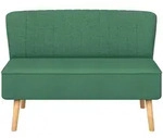 vidaXL Sofa Stoff 117 x 55,5 x 77 cm Gr&uuml;n