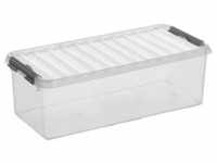 Sunware Aufbewahrungsbox 9,5 Liter transparent Kunststoff mit Deckel stapelbar