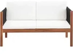 vidaXL Gartensofa 2-Sitzer Massivholz Akazie