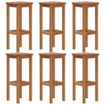 vidaXL Barhocker 6 Stk. Massivholz Akazie