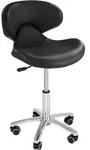 physa Rollhocker mit Lehne - 450 - 590 mm - 150 kg - Schwarz