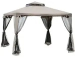 Outsunny-Pavillon-294L x 294B x 265H cm-Grau