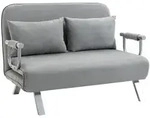 HOMCOM - Schlafsofa - 111B x 80T x 78H cm - grau