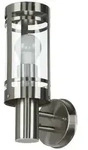 Licht-Erlebnisse Au&szlig;enlampe Edelstahl PRAG IP44 Modern E27 elegante Outdoor