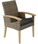 tectake Rattan Stuhl Rosarno Natur