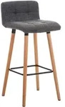 CLP Barhocker Lincoln Stoff hellgrau