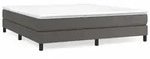 vidaXL Boxspringbettgestell Grau 180x200 cm Kunstleder